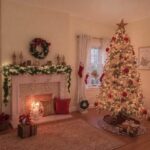 Ciepłe światła świąteczne w domu