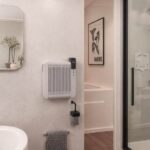 Grzejnik montowany na ścianie w łazience