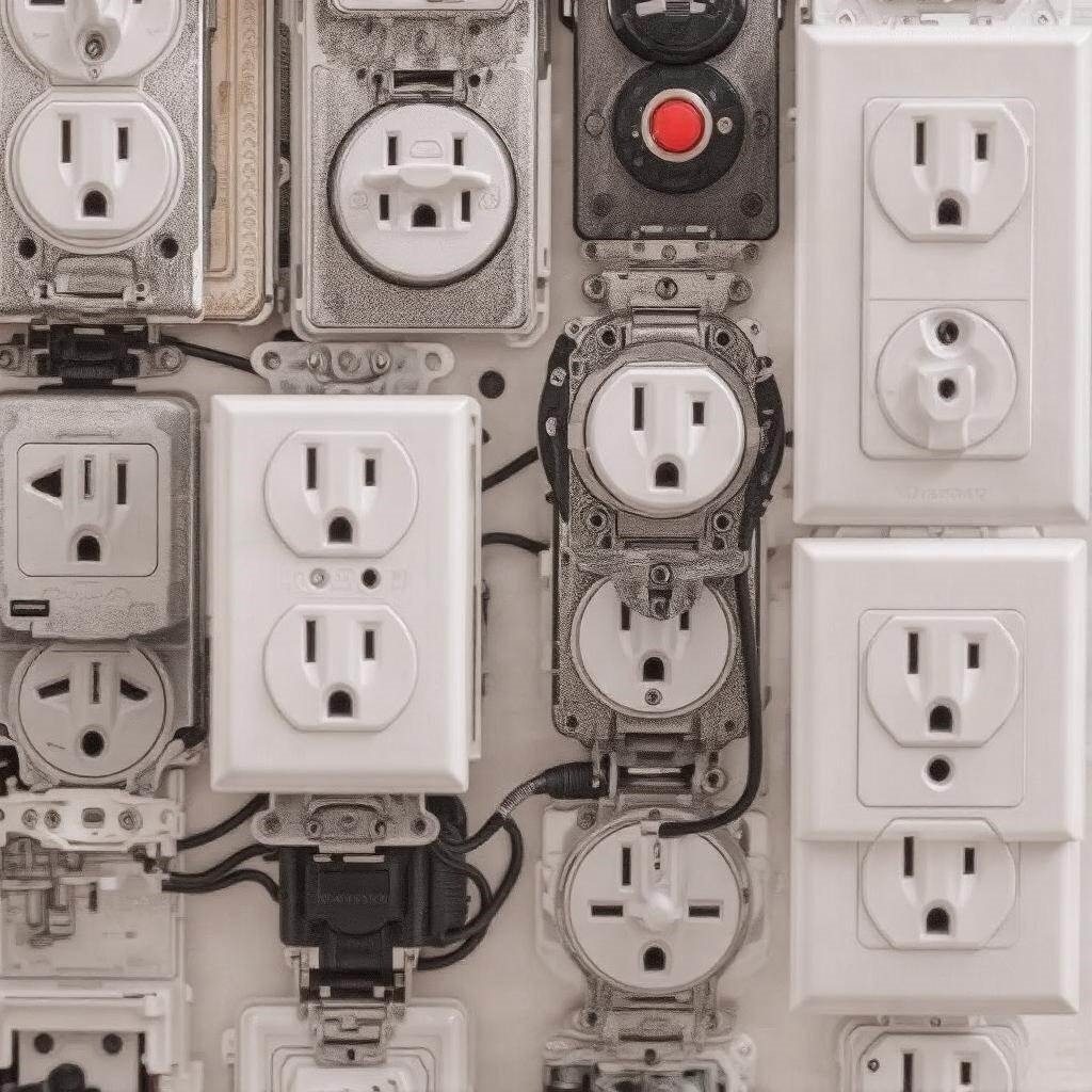 Nowoczesne gniazdko elektryczne