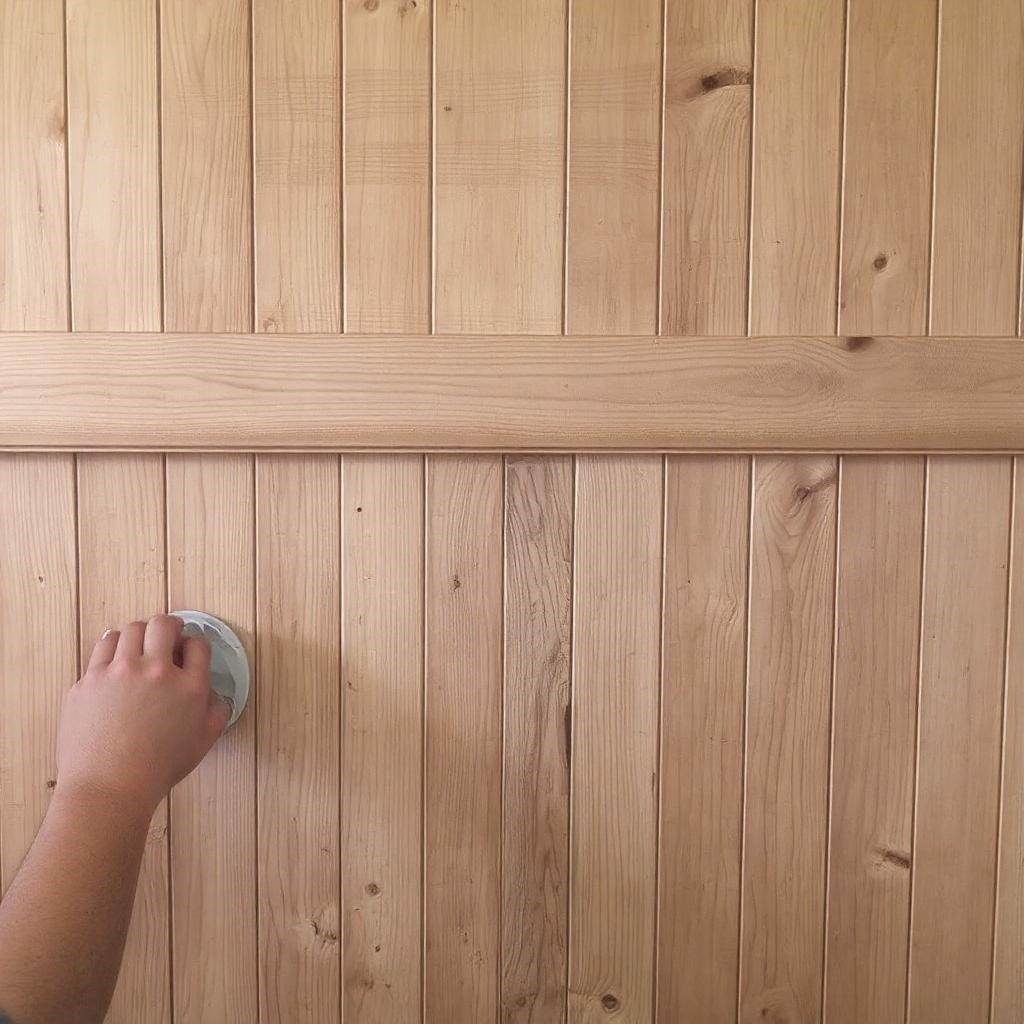 Odnowiona boazeria w stylu vintage