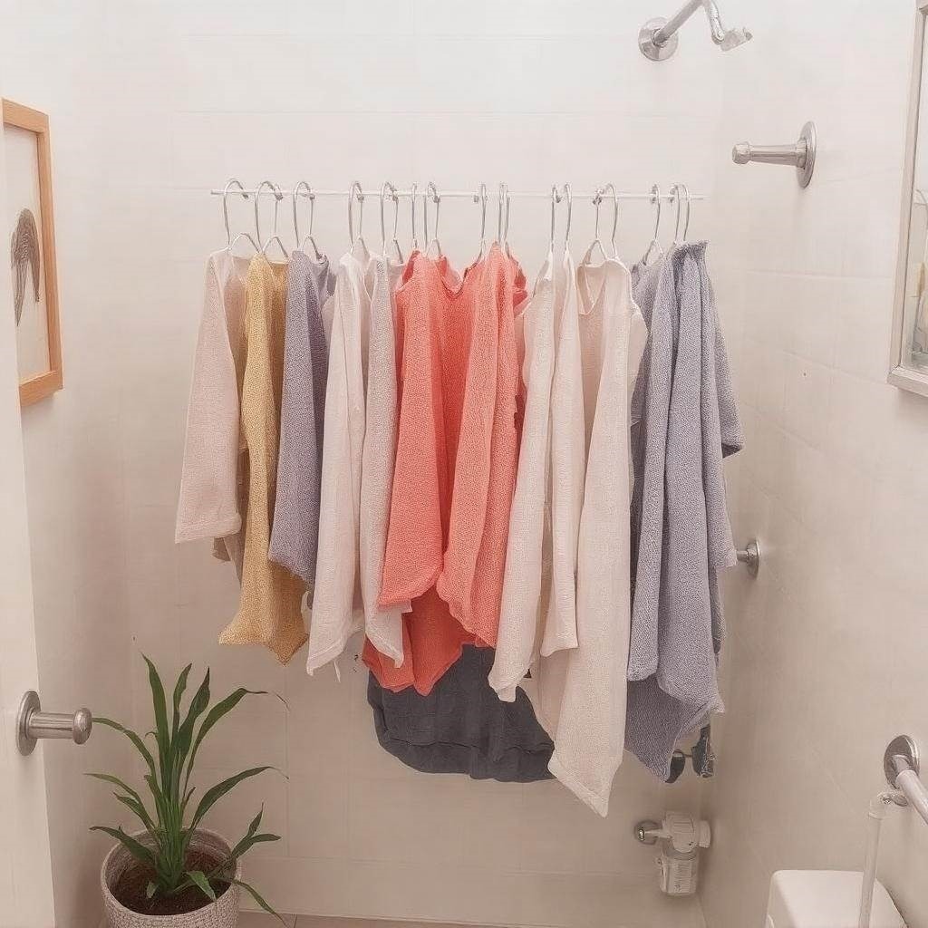 Oszczędność miejsca przy suszeniu ubrań