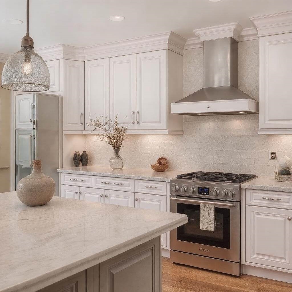 Przestronna kuchnia w stylu modern classic