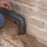 Rura drenażowa w ogrodzie