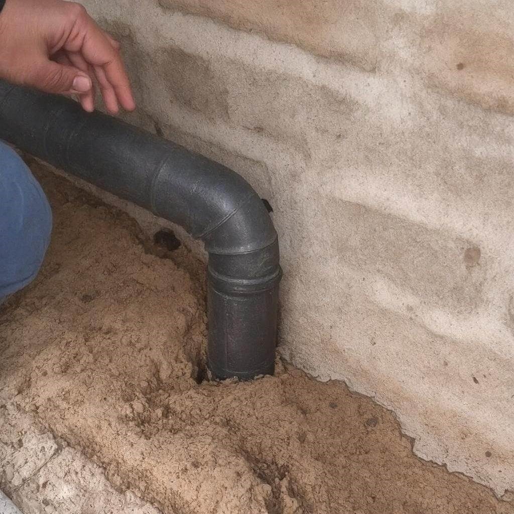 Rura drenażowa w ogrodzie