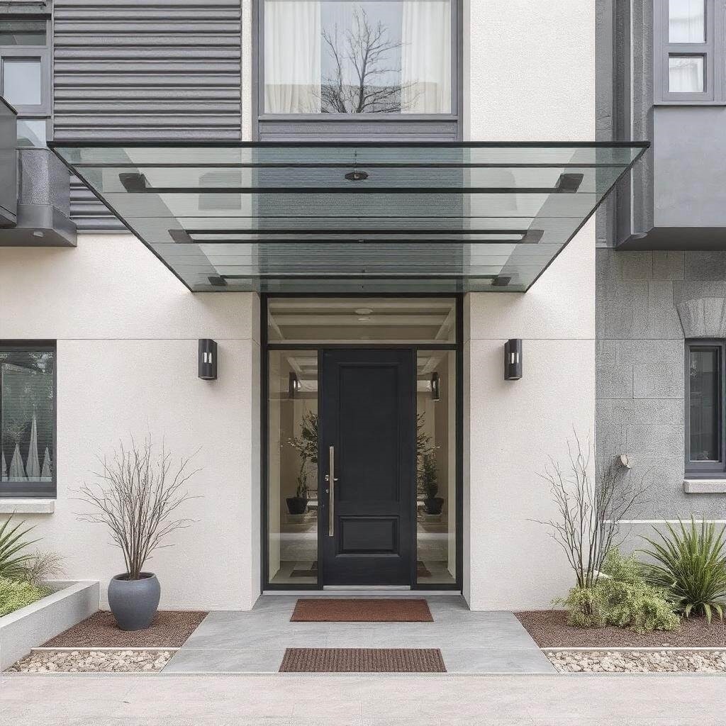 Stylowy wiatrołap w nowoczesnym domu