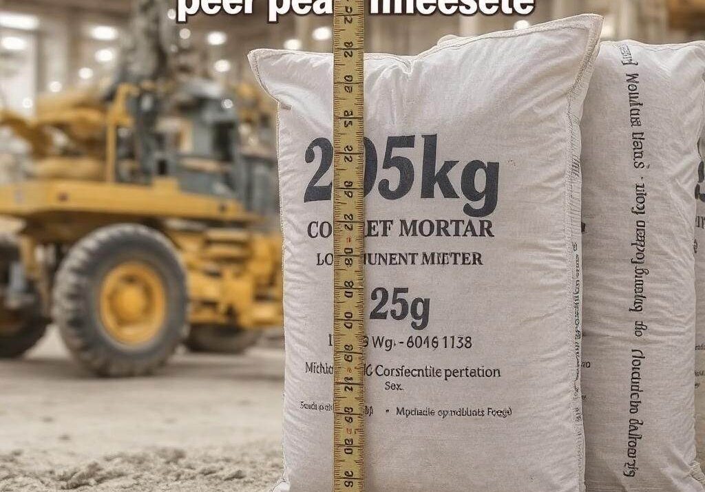 Worek z zaprawą betonową