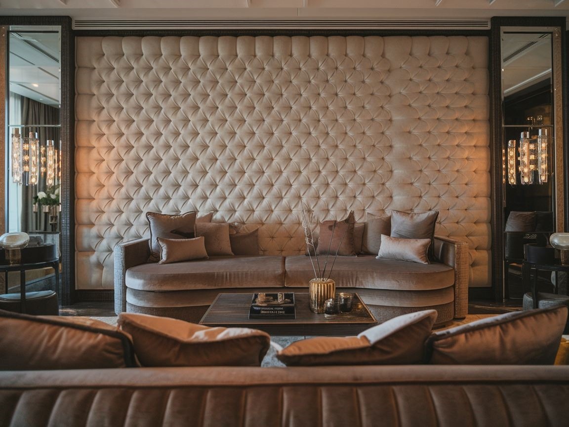 Elegancki design z pikowaną ścianą