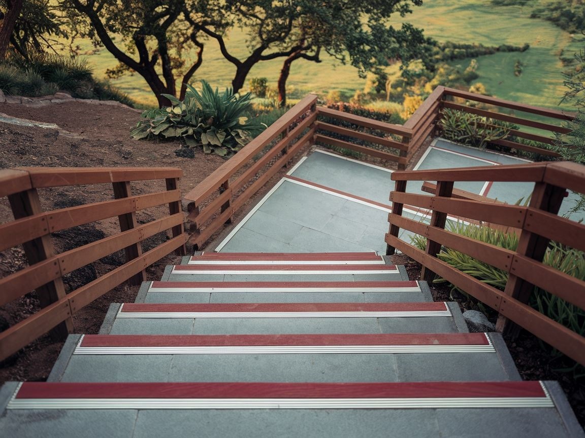 Estetyczne wykończenie schodów betonowych kamieniem