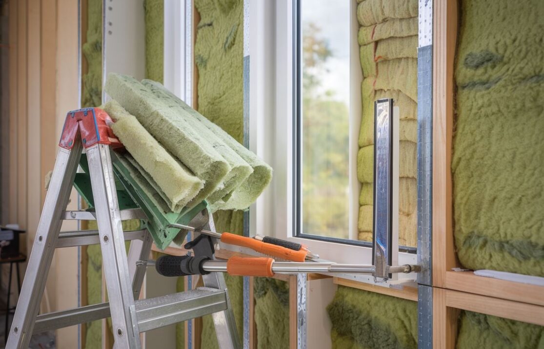 Montaż okna z użyciem ciepłego systemu izolacji