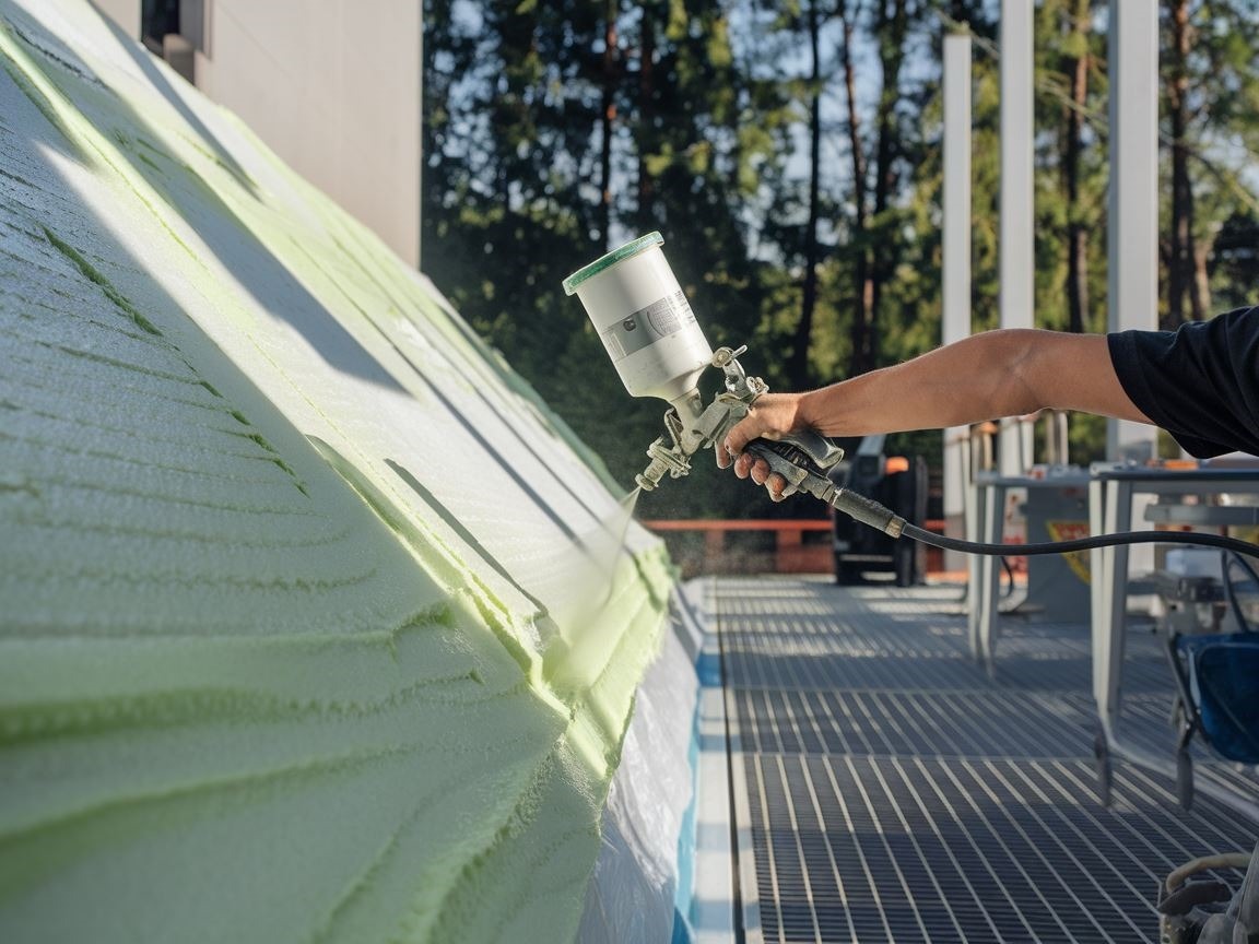 Pianka izolacyjna przygotowana do zabezpieczenia