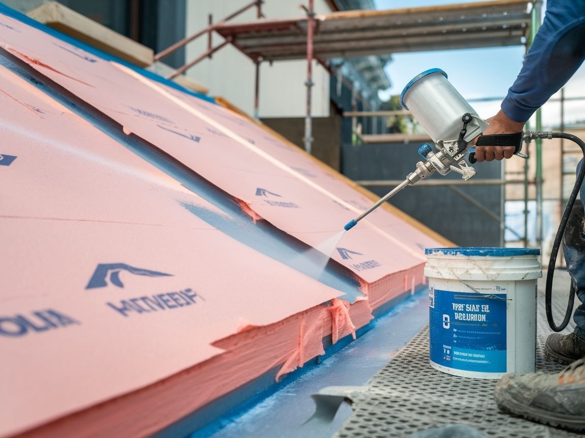 Zabezpieczanie pianki ochronnej na zewnątrz