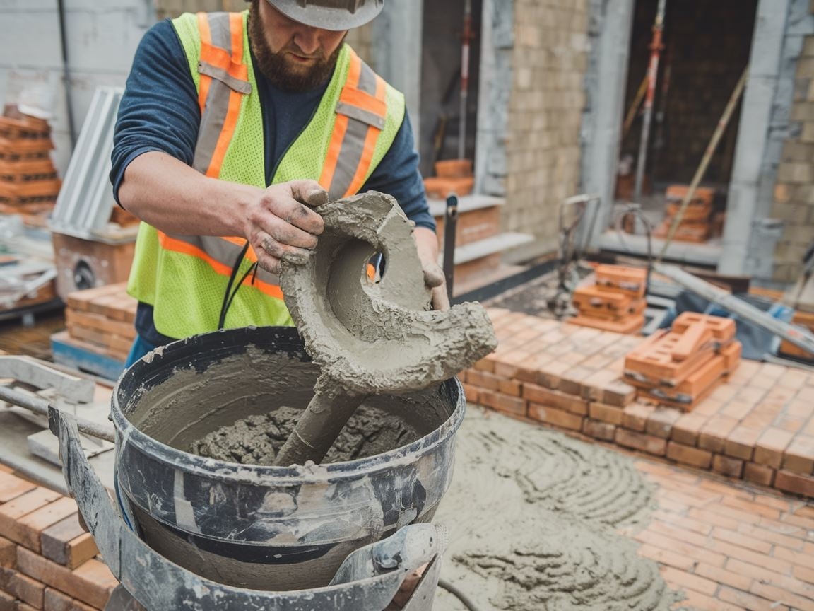 Zaprawa do murowania na budowie