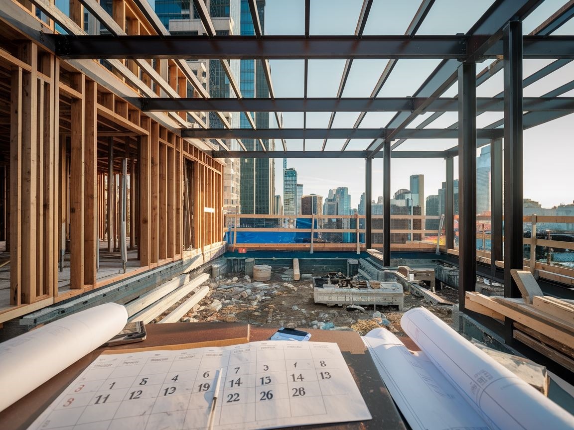 dokument budowlany na biurku architekta