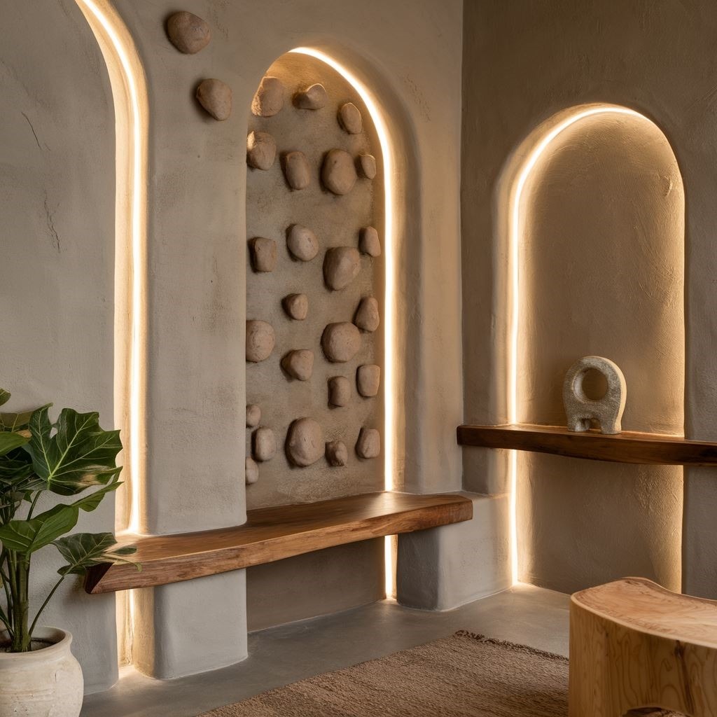 drewniane panele na ścianie