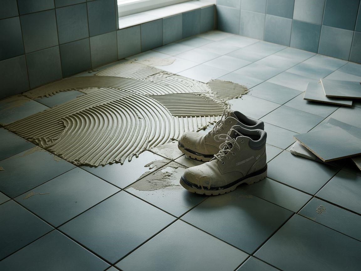 nadmiar kleju montażowego