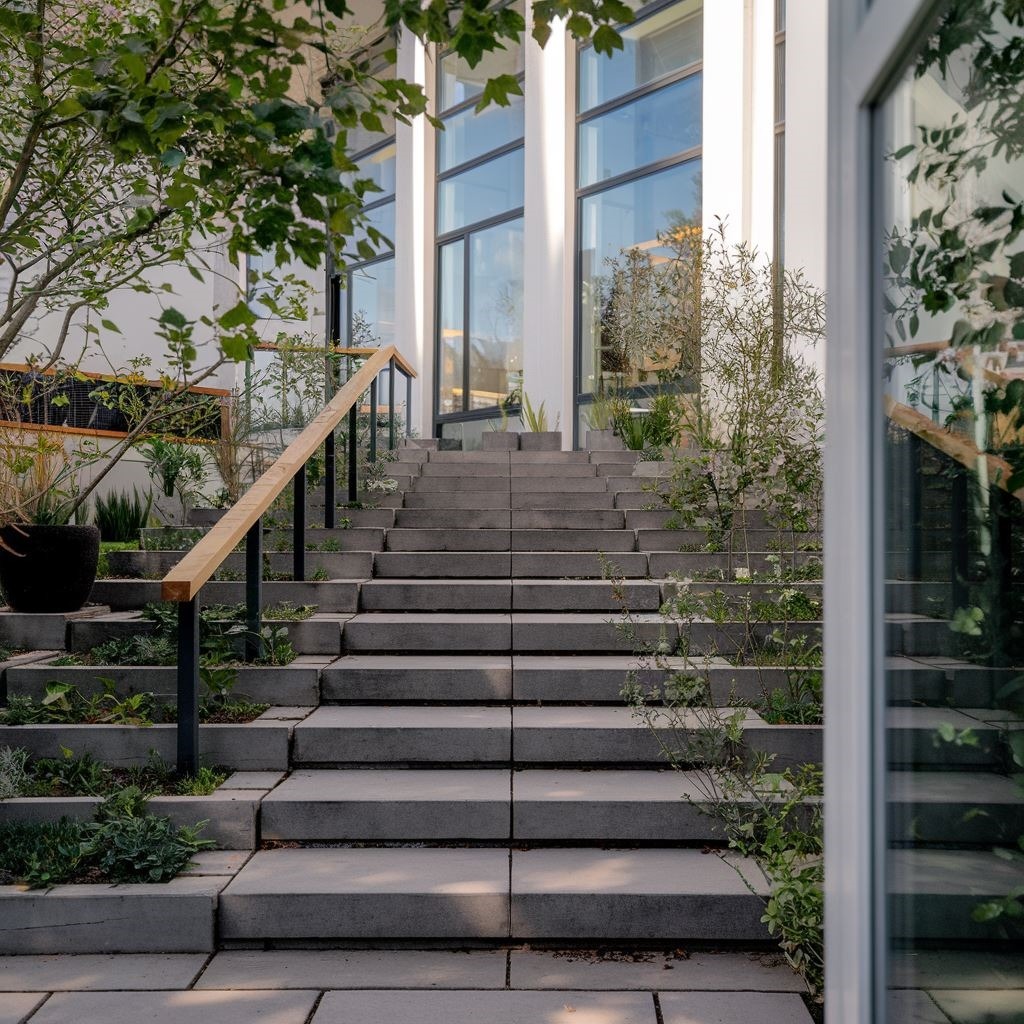 płyty tarasowe na schodach
