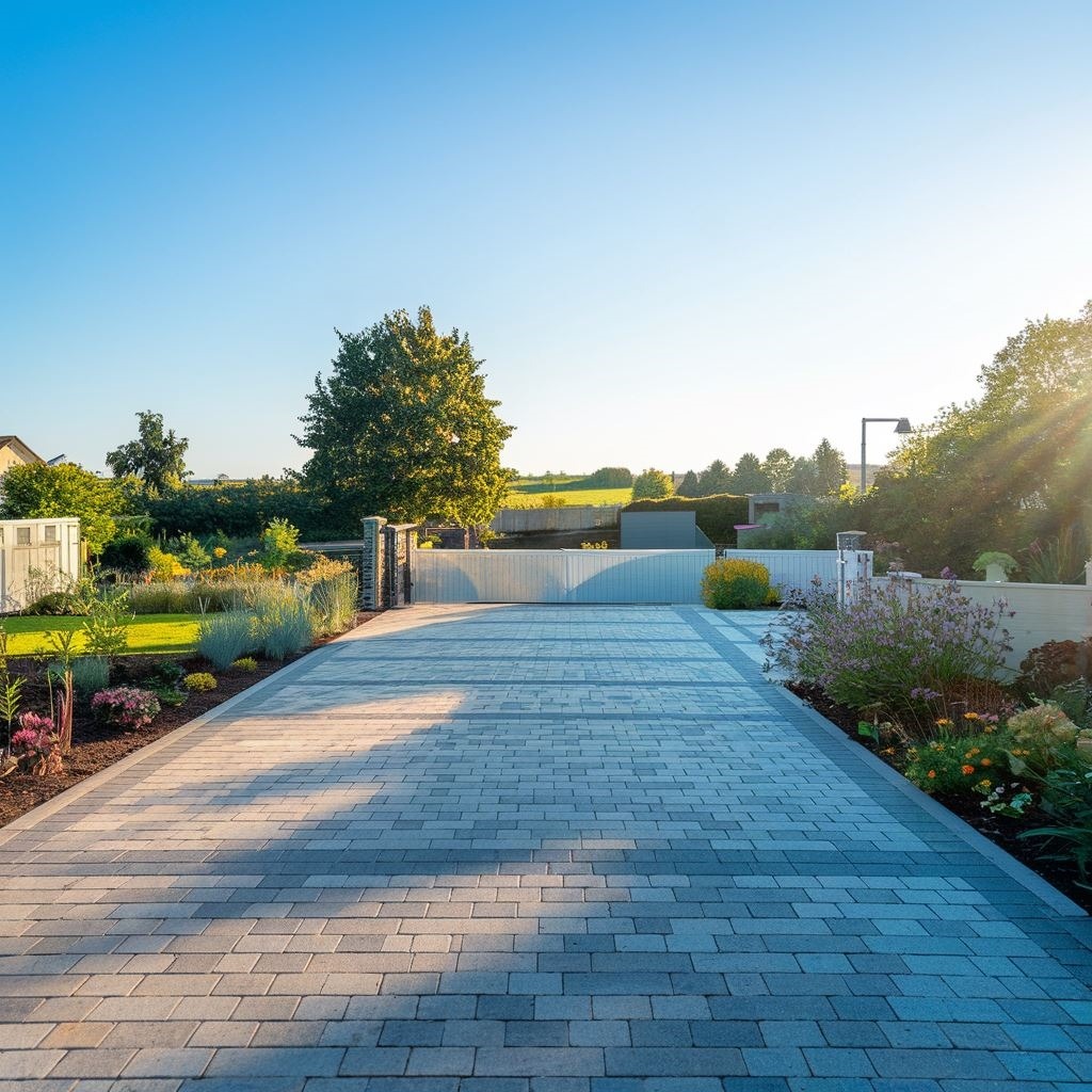 podjazd z kostki brukowej