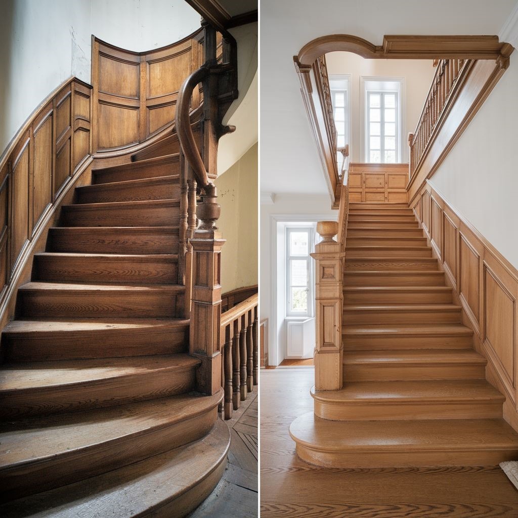 renowacja schodów drewnianych