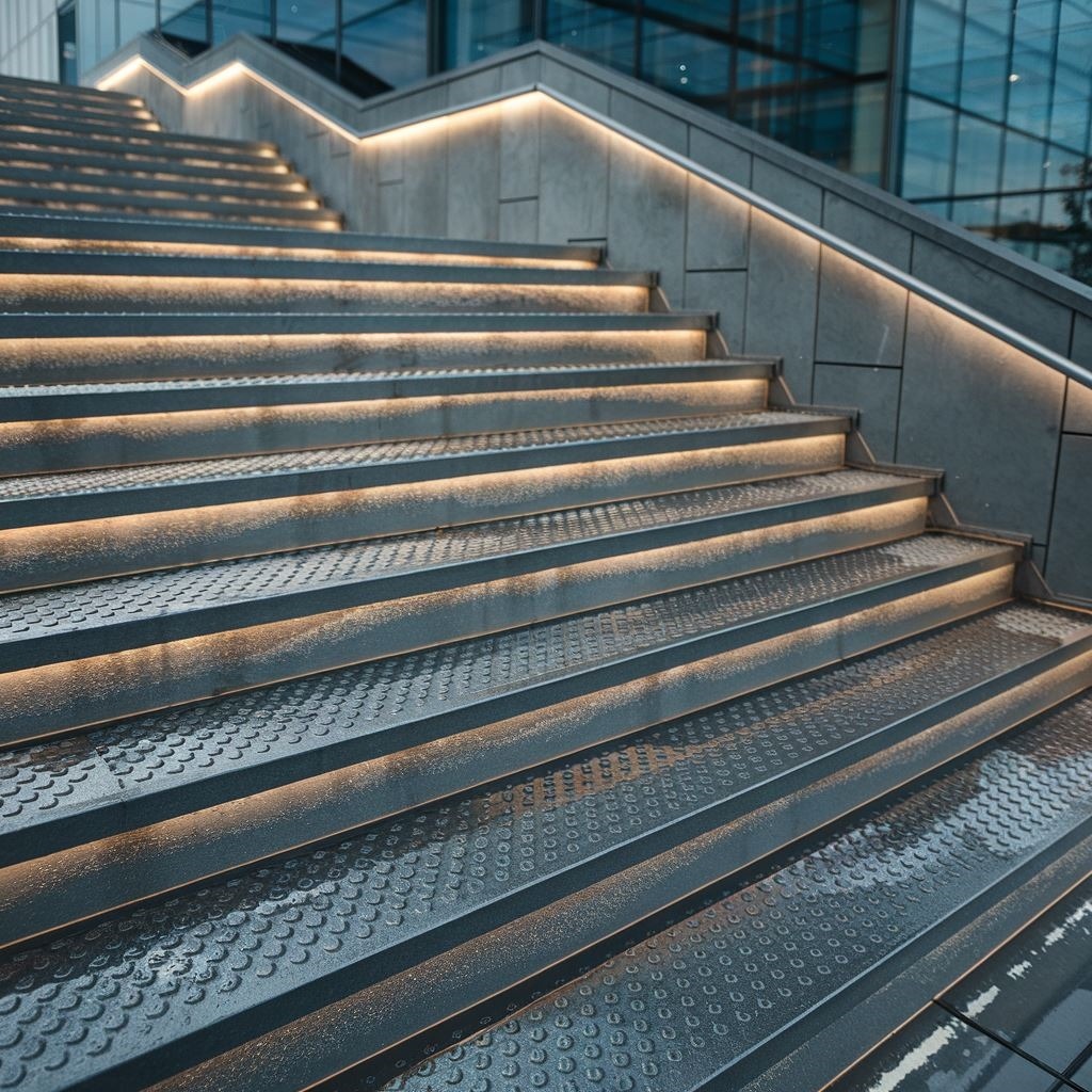 taśmy antypoślizgowe na stopniach