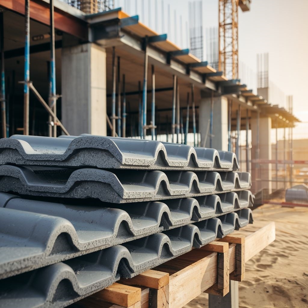 tekstura dachówki betonowej