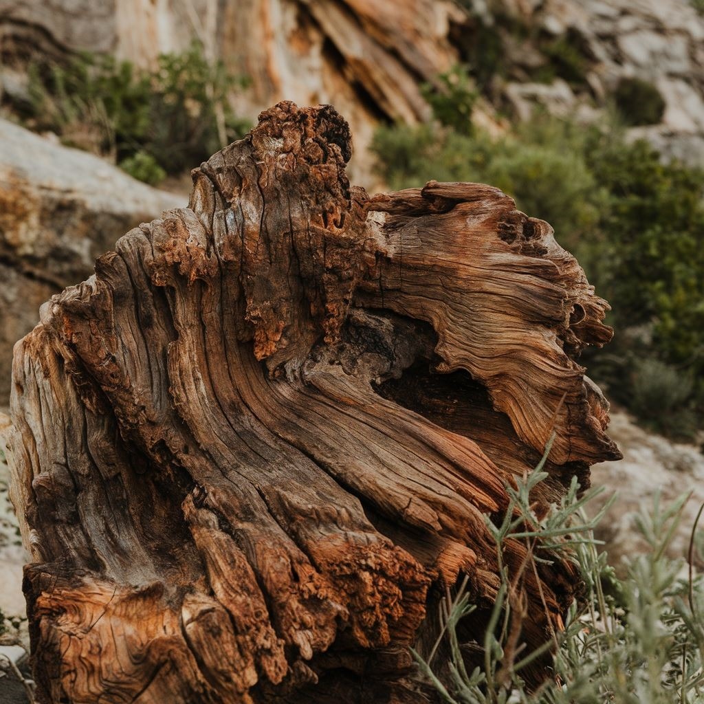 twarde drewno z metalicznym połyskiem